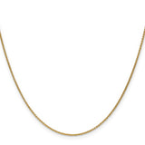 1MM Cable Chain Chain - 10K Yellow Gold