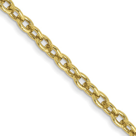2MM Cable Chain Chain - 10K Yellow Gold