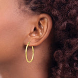 Classic Hoop Earrings - 10K Yellow Gold