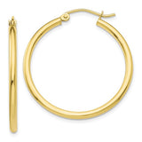 Classic Hoop Earrings - 10K Yellow Gold