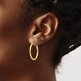 Classic Hoop Earrings - 10K Yellow Gold