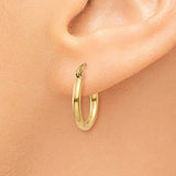 Classic Hoop Earrings - 10K Yellow Gold