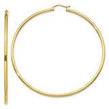 Classic Hoop Earrings - 10K Yellow Gold