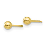Ball Stud Earrings - 10K Yellow Gold