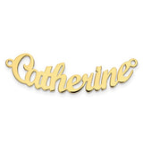 Curved Script Nameplate - 10K Yellow Gold