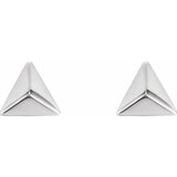 Pyramid Earrings - 14K Rose Gold
