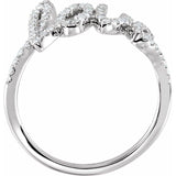 Diamond Love Ring - 14K White Gold