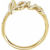 Diamond Love Ring - 14K Yellow Gold