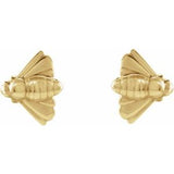 Bee Earrings - Platinum