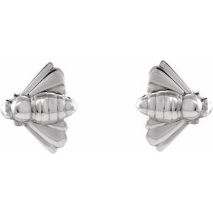 Bee Earrings - Sterling Silver