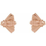 Bee Earrings - 14K Rose Gold