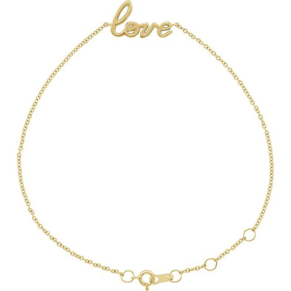 Self Love Bracelet - Sterling Silver or 14K Gold