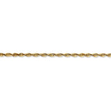 2.25MM Light Rope Diamond Cut Chain 20" Chain - 14K Yellow Gold