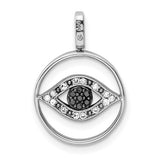 Reversible Evil Eye Charm - Sterling Silver