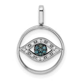 Reversible Evil Eye Charm - Sterling Silver