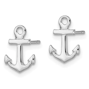 Anchor Earrings - Sterling Silver