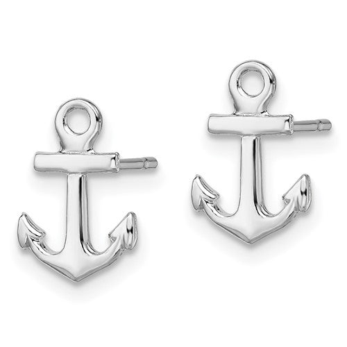 Anchor Earrings - Sterling Silver