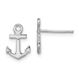 Anchor Earrings - Sterling Silver