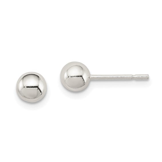 Ball Stud Earrings - Sterling Silver