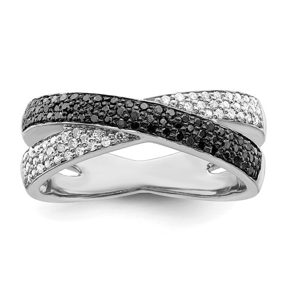 Black Diamond Ring - Sterling Silver