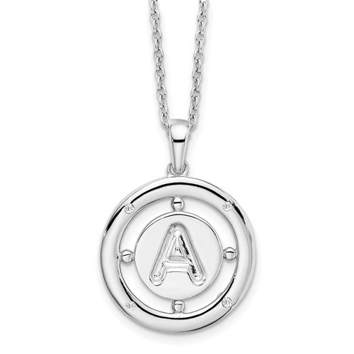 Medallion Initial Necklace (Adjustable 18