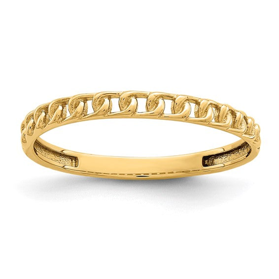 Link Stacker Ring - 14K Yellow Gold