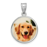 Round Photo Charm - Sterling Silver