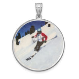 Round Photo Charm - Sterling Silver