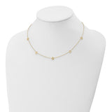 Star Station Necklace - 14K Yellow Gold