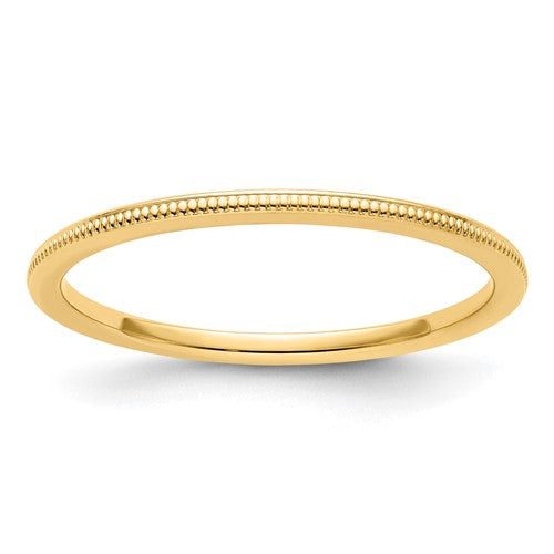 Beaded Stacker Ring - 14K Yellow Gold