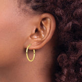 Classic Hoop Earrings - 10K Yellow Gold