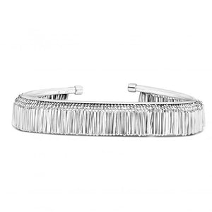 Bead and Fringe Bracelet - Sterling Silver