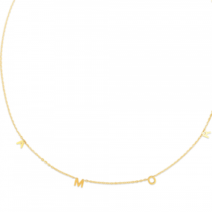 AMOR Necklace - 14K Yellow Gold